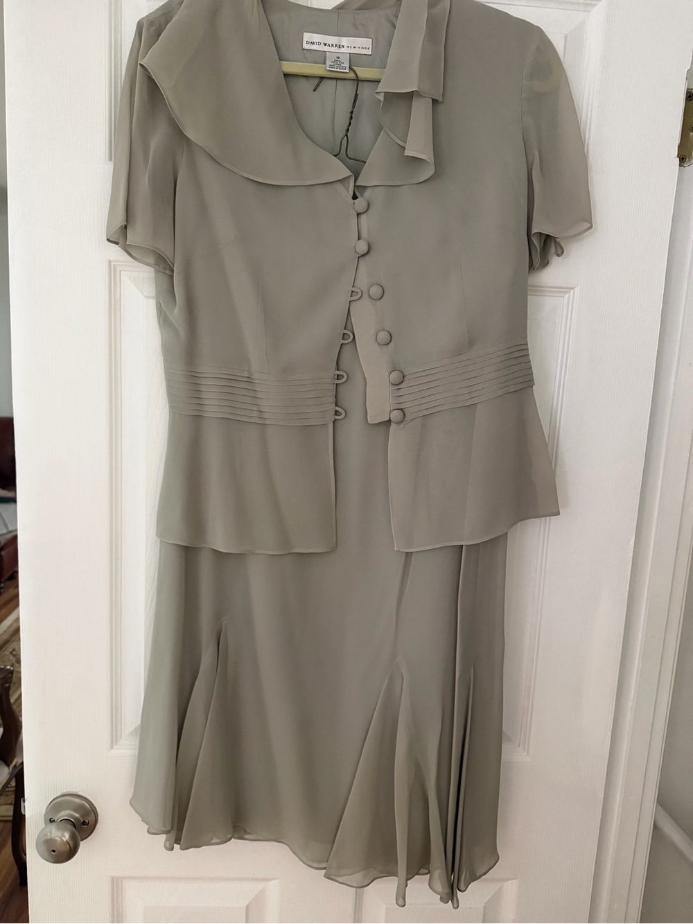 Sage Green Two-Piece Skirt Set